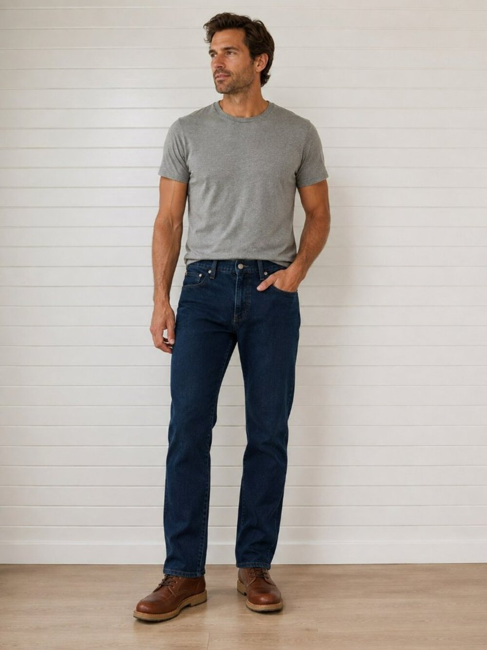 Polo Ralph Lauren Hampton Relaxed Straight Jeans Mens 33x30 Dark Wash Denim